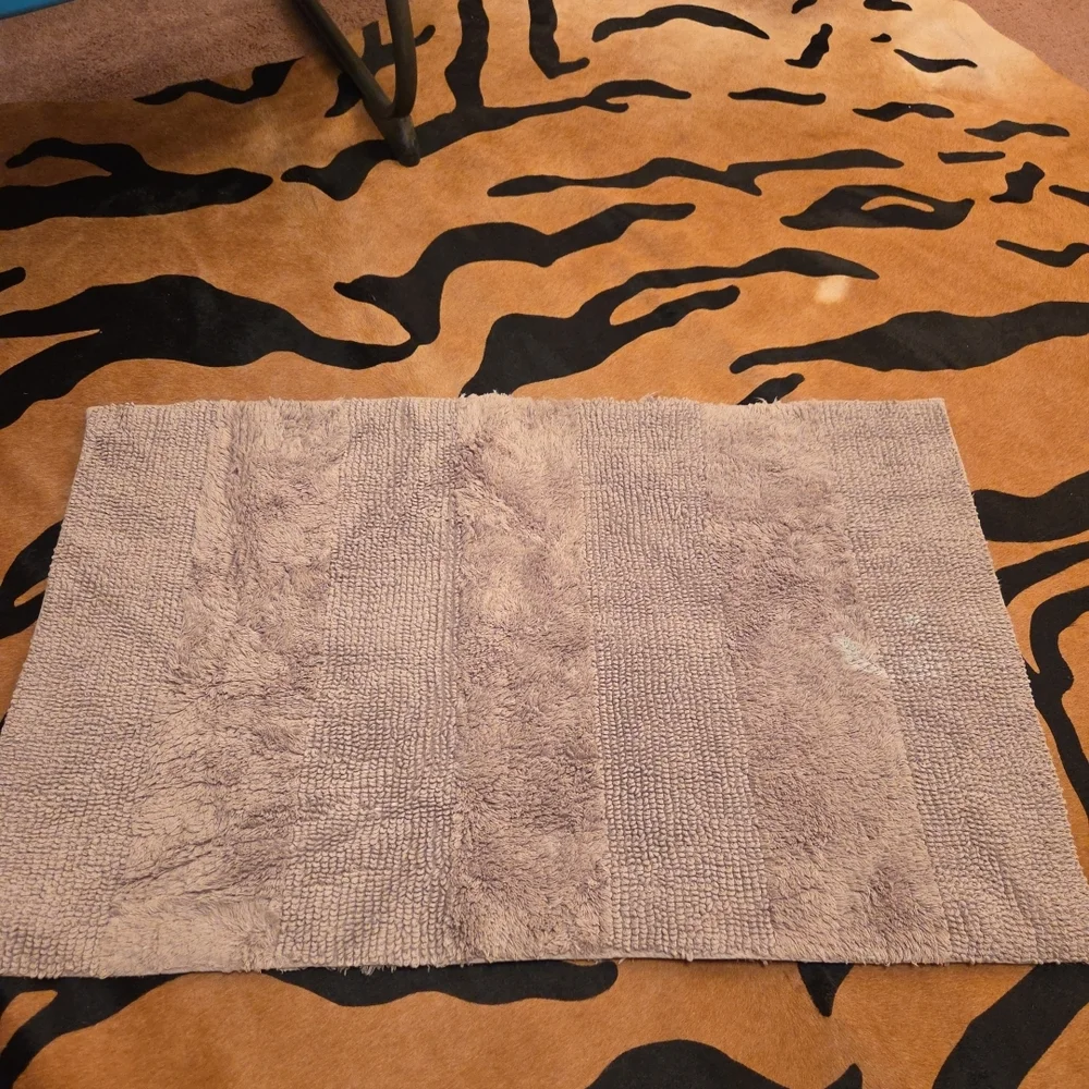 Unk Light Gray Plush Bath Mat